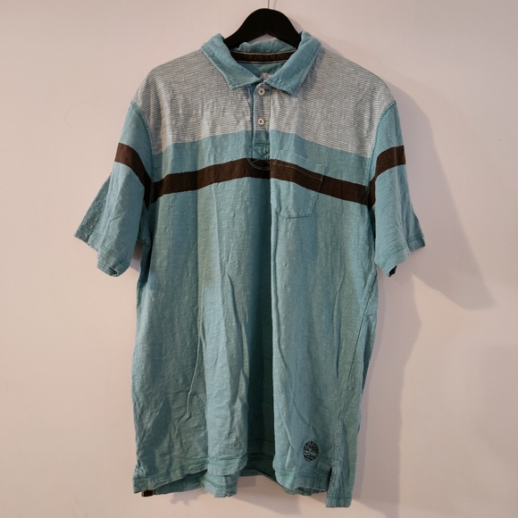 Timberland men's blue and brown polo shirt - Picture 10 of 10